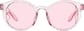 Front view of Round Sunglasses T08031919 in Pink thumbnail