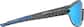 Side view of Oval Sunglasses  T08051216 in Grey with Blue Mirror thumbnail