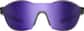 Front view of Oval Sunglasses  T08052117 in Black with Purple Mirror thumbnail