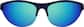 Front view of Cat-Eye Sunglasses  T08071615 in Black with Blue Mirror thumbnail