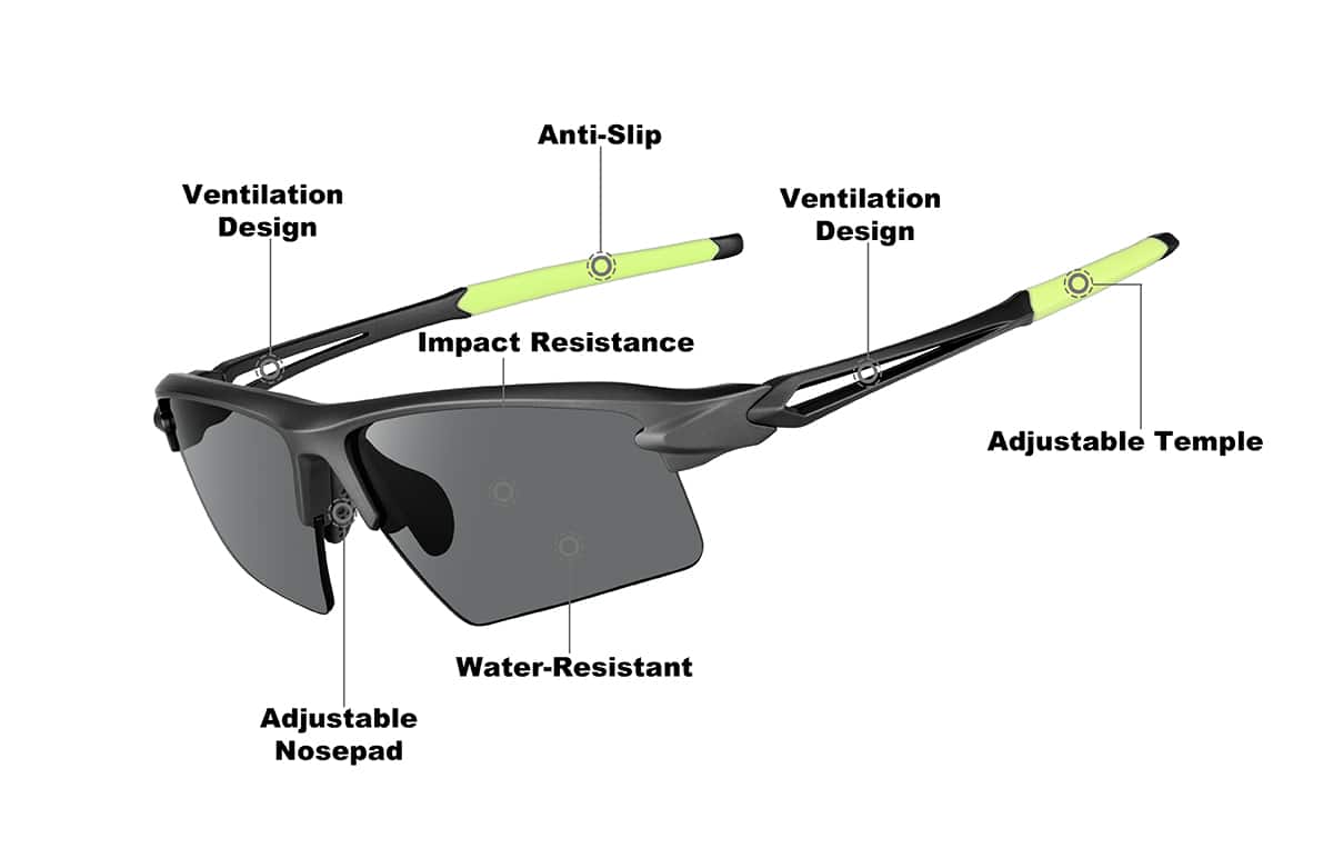 Image of Wrap-Around Sports Sunglasses