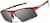 Angle view of Wrap-Around Sports Sunglasses T98011811 in Red thumbnail