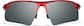 Front view of Wrap-Around Sports Sunglasses T98011811 in Red thumbnail