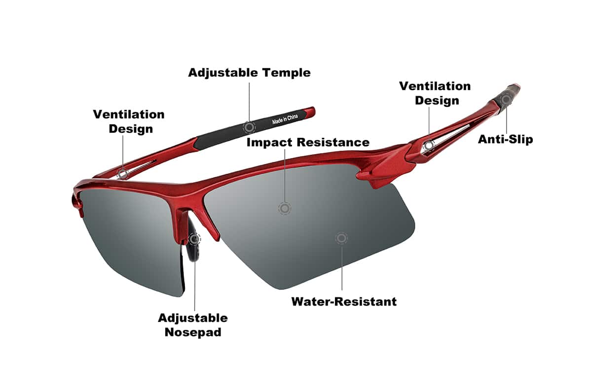 Image of Wrap-Around Sports Sunglasses