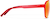 Side view of Aviator Sports Sunglasses T99011818 in Neon Red with Flame Mirror thumbnail