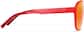 Side view of Aviator Sports Sunglasses T99011818 in Neon Red with Flame Mirror thumbnail