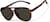 Angle view of Aviator Sports Sunglasses T99032515 in Matte Tortoise with Gray Lenses thumbnail