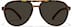 Aviator Sports Sunglasses T99032515 in Matte Tortoise with Gray Lenses