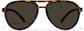 Front view of Aviator Sports Sunglasses T99032515 in Matte Tortoise with Gray Lenses thumbnail