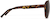 Side view of Aviator Sports Sunglasses T99032515 in Matte Tortoise with Gray Lenses thumbnail