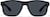Front view of Rectangle Sports Sunglasses T99042121 in Black with Gray Lenses thumbnail