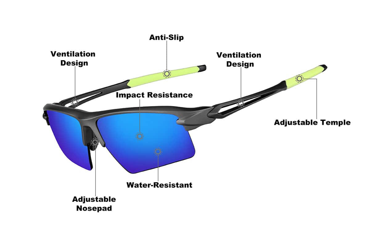 Image of Wrap-Around Sports Sunglasses