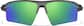 Front view of Wrap-Around Sports Sunglasses T99071224 in Gray with Green Mirror thumbnail