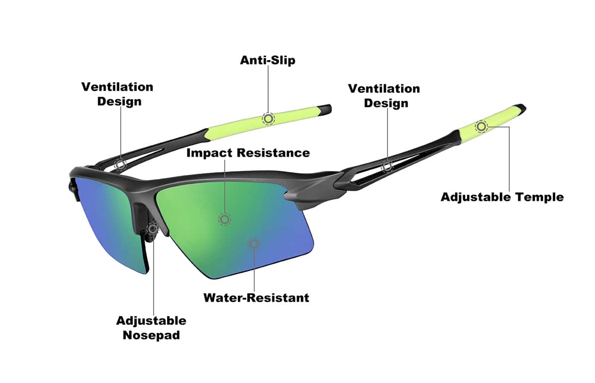 Image of Wrap-Around Sports Sunglasses