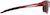 Side view of Wrap-Around Sports Sunglasses T99081815 in Red with Brown Lenses thumbnail