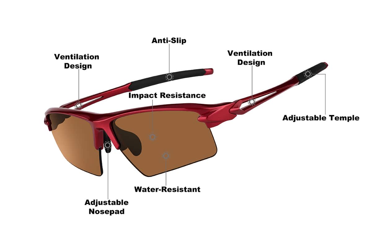 Image of Wrap-Around Sports Sunglasses