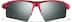 Wrap-Around Sports Sunglasses T99091818 in Red with Silver Mirror