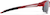 Side view of Wrap-Around Sports Sunglasses T99091818 in Red with Silver Mirror thumbnail