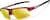 Angle view of Wrap-Around Sports Sunglasses T99101842 in Red with Gold Mirror thumbnail