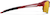 Side view of Wrap-Around Sports Sunglasses T99101842 in Red with Gold Mirror thumbnail