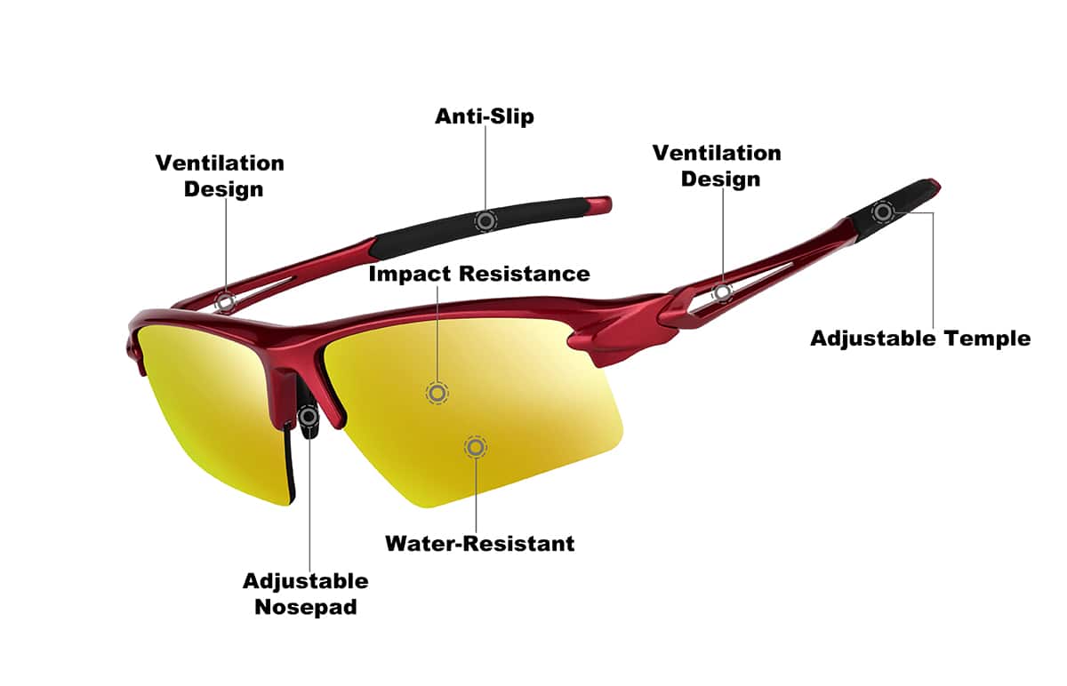 Image of Wrap-Around Sports Sunglasses