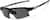 Angle view of Wrap-Around Sports Sunglasses T99112112 in Black with Gray Lenses thumbnail