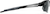 Side view of Wrap-Around Sports Sunglasses T99112112 in Black with Gray Lenses thumbnail