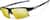 Angle view of Wrap-Around Sports Sunglasses T99122114 in Black with Gold Mirror thumbnail