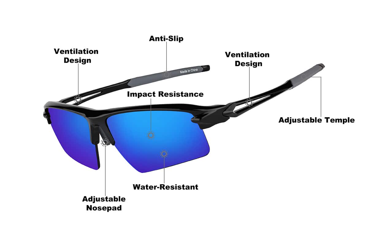 Image of Wrap-Around Sports Sunglasses