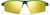 Front view of Wrap-Around Sports Sunglasses T99142414 in Green with Gold Mirror thumbnail