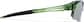 Side view of Wrap-Around Sports Sunglasses T99142414 in Green with Gold Mirror thumbnail
