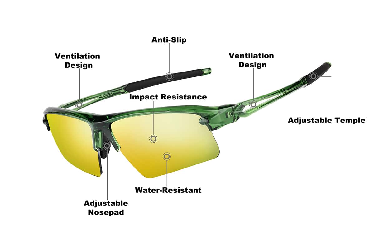 Image of Wrap-Around Sports Sunglasses