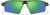 Front view of Wrap-Around Sports Sunglasses T99162434 in Green with Green Mirror thumbnail