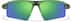 Wrap-Around Sports Sunglasses T99162434 in Green with Green Mirror