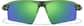 Front view of Wrap-Around Sports Sunglasses T99162434 in Green with Green Mirror thumbnail