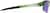 Side view of Wrap-Around Sports Sunglasses T99162434 in Green with Green Mirror thumbnail