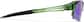 Side view of Wrap-Around Sports Sunglasses T99162434 in Green with Green Mirror thumbnail