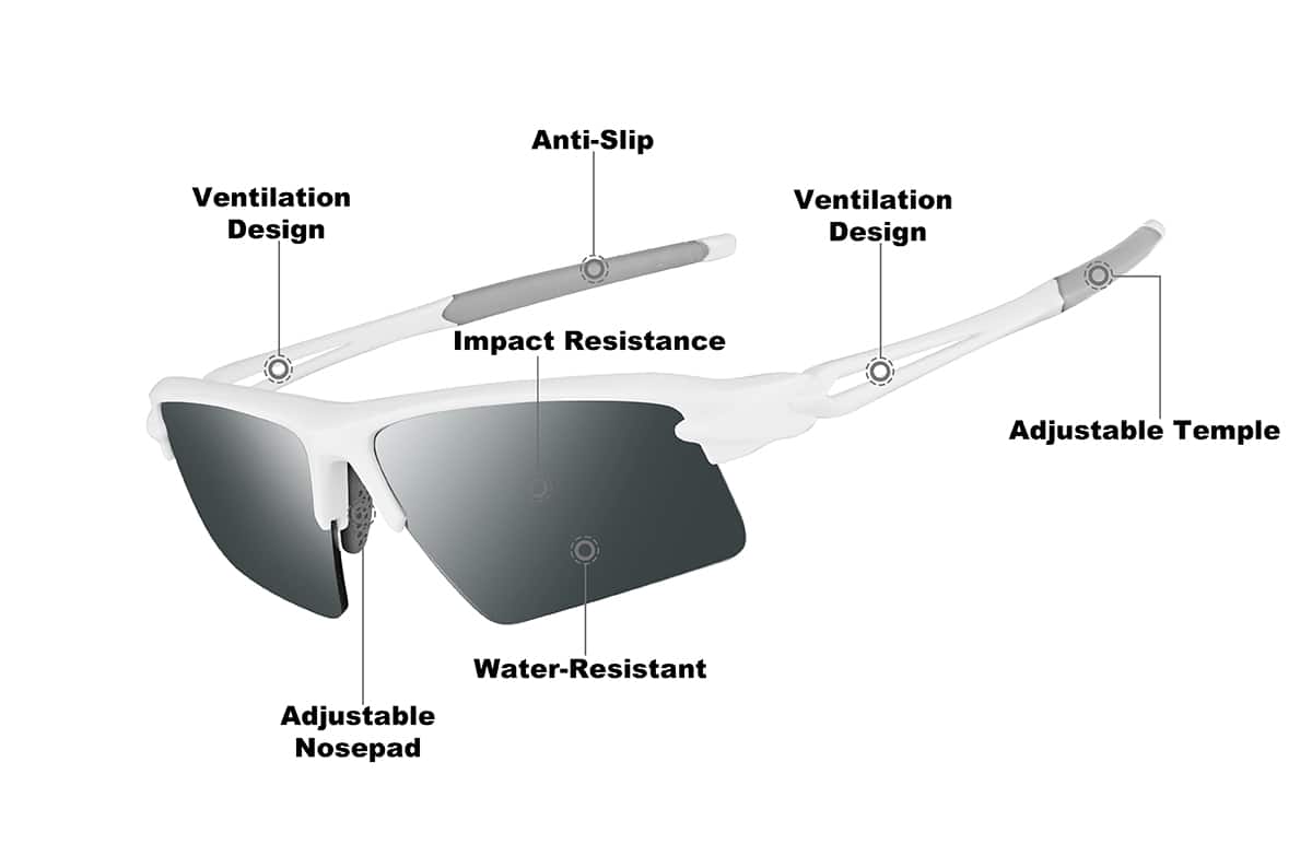 Image of Wrap-Around Sports Sunglasses