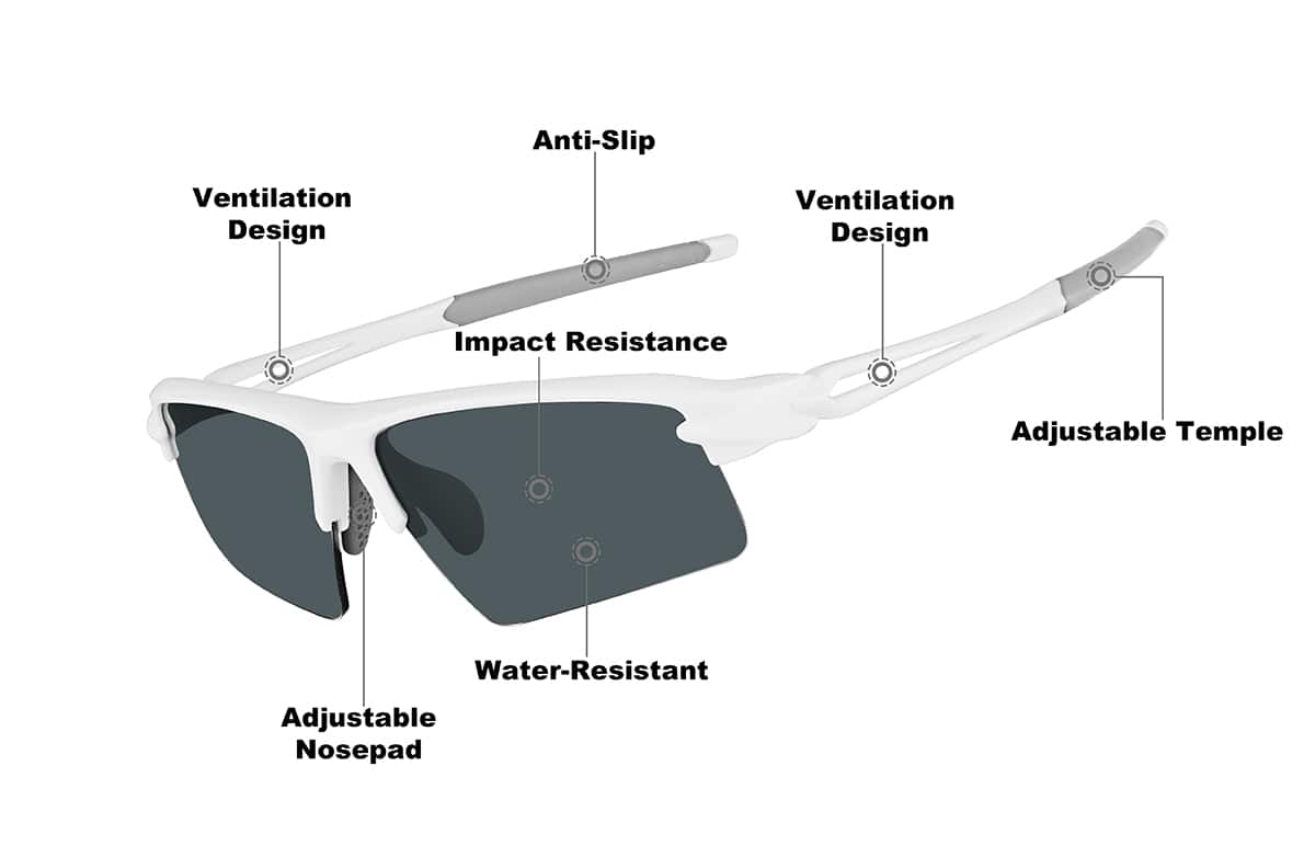 Image of Wrap-Around Sports Sunglasses