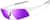 Angle view of Wrap-Around Sports Sunglasses T99193017 in White with Purple Mirror thumbnail