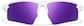 Front view of Wrap-Around Sports Sunglasses T99193017 in White with Purple Mirror thumbnail
