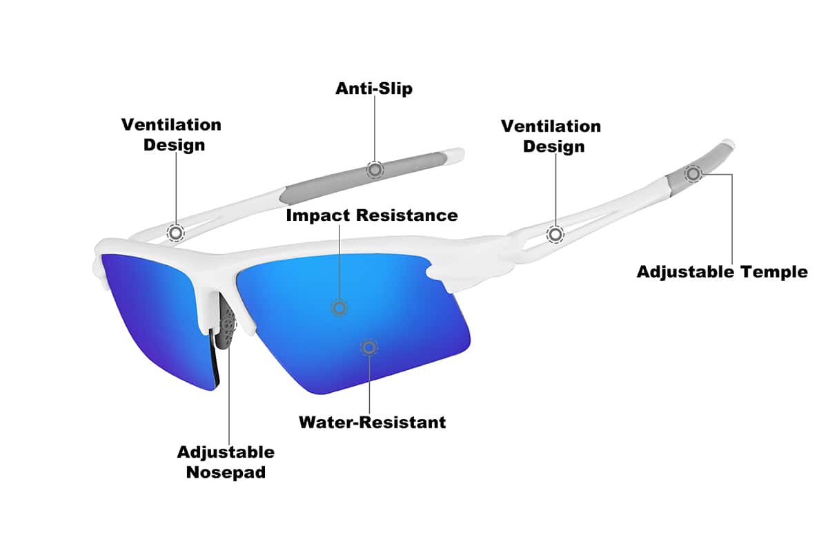 Image of Wrap-Around Sports Sunglasses