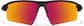 Front view of Wrap-Around Sports Sunglasses T99212118 in Black with Flame Mirror thumbnail