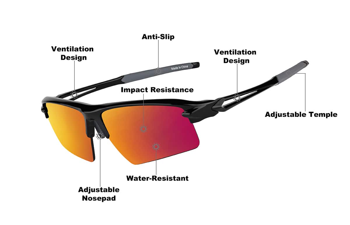 Image of Wrap-Around Sports Sunglasses