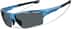 Wrap-Around Sports Sunglasses T99231612 in Blue with Gray Lenses