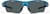 Front view of Wrap-Around Sports Sunglasses T99231612 in Blue with Gray Lenses thumbnail