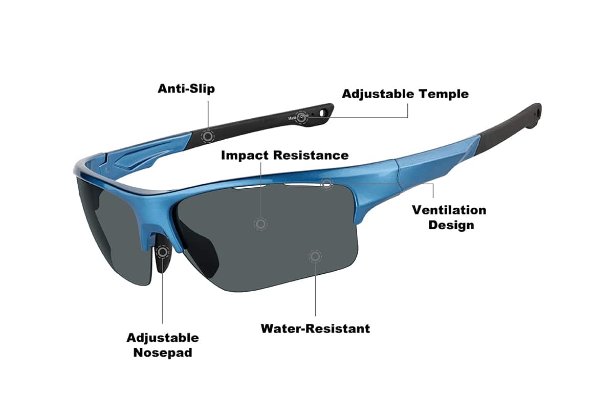 Image of Wrap-Around Sports Sunglasses