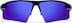Wrap-Around Sports Sunglasses(Larger Lenses) T99262116 in Black with Blue Mirror