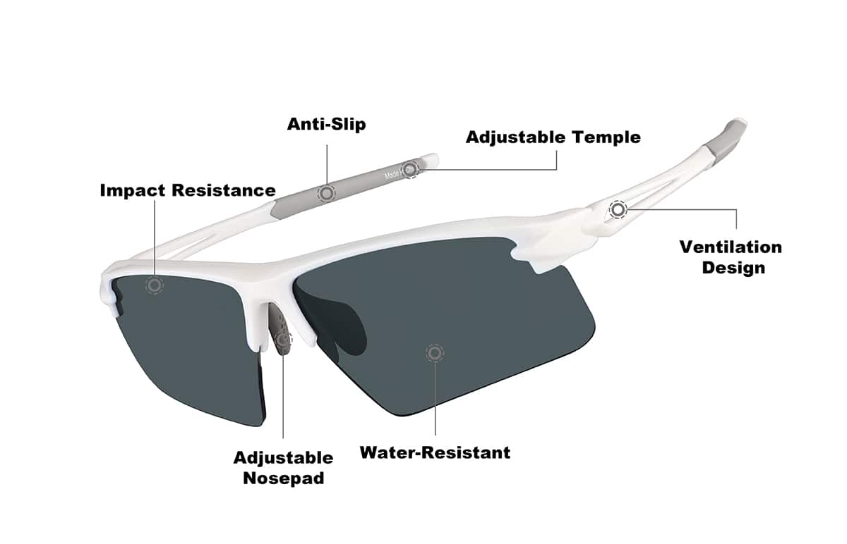 Image of Wrap-Around Sports Sunglasses(Larger Lenses)
