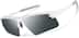 Wrap-Around Sports Sunglasses(Larger Lenses) T99283011 in White with Silver Mirror